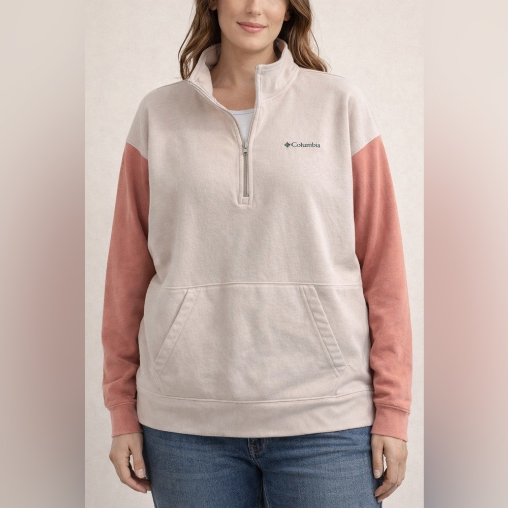 Columbia Women's Colorblock 3/4 zip up pullover